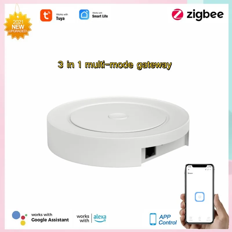 Умный многорежимный шлюз Tuya Zigbe Bluetooth Wi-Fi умное домашнее оборудование