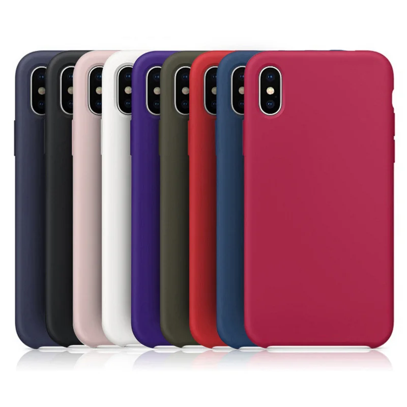 Силиконовый чехол для iphone 6 s 7 8 plus x xs max Чехлы официальный оригинальный стиль