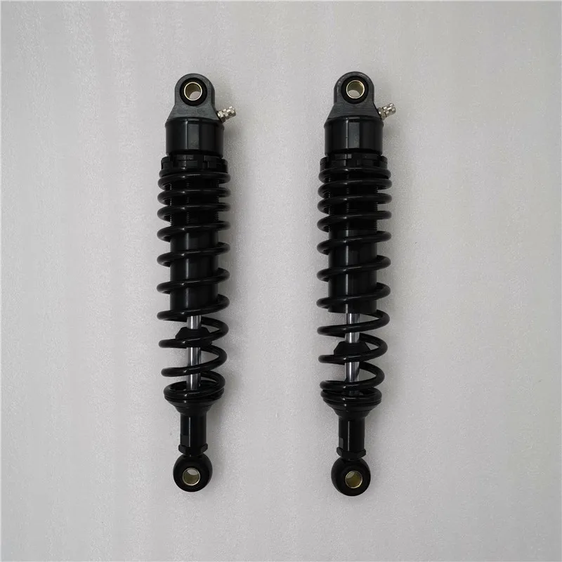 340MM full black New 1Pair Universal 320mm 340mm Motorcycle Rear Shock Absorber for Yamaha TY125 TY250 DT400 SRV250 Honda Suzuki Kawasaki - Цвет: 340MM full black