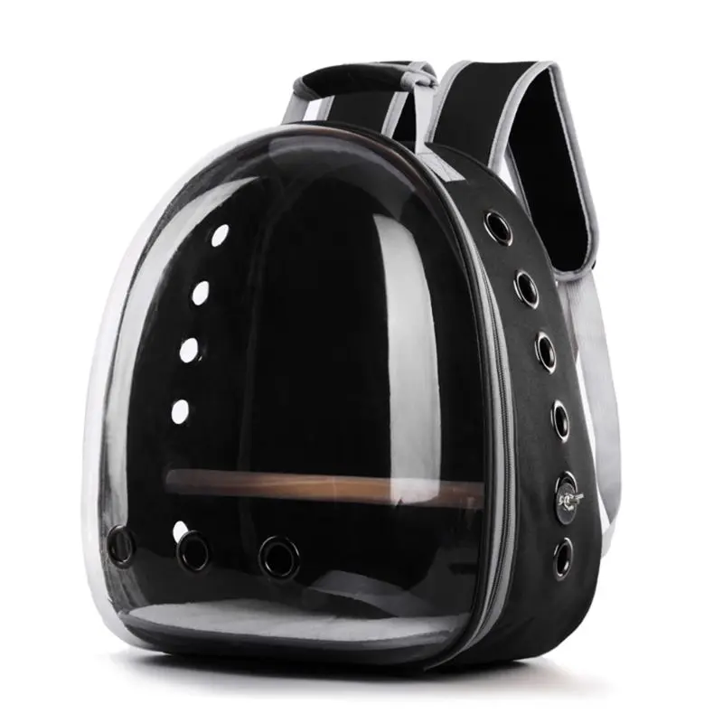 

Pet Parrot Carrier Bird Travel Bag Space Capsule Transparent Backpack Breathable 360 Sightseeing 517D
