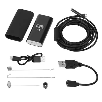 

2m/3.5m/5m 8mm 6LED Light Waterproof ear WiFi Borescope Inspection Endoscope Snake Tube Camera HD 720p For Mobile Phones