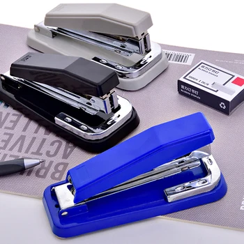 

360 Degree Rotating Stapler School Desktop Stapler Portable Standard Staplers and 24/6 1/4 inch Staple Document Binding Supplies