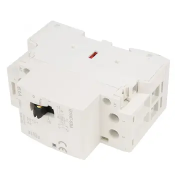 

2P 63A 220V 50Hz DIN Rail Household AC Contactor with Manual Control Switch Electrical Equipment High Quality