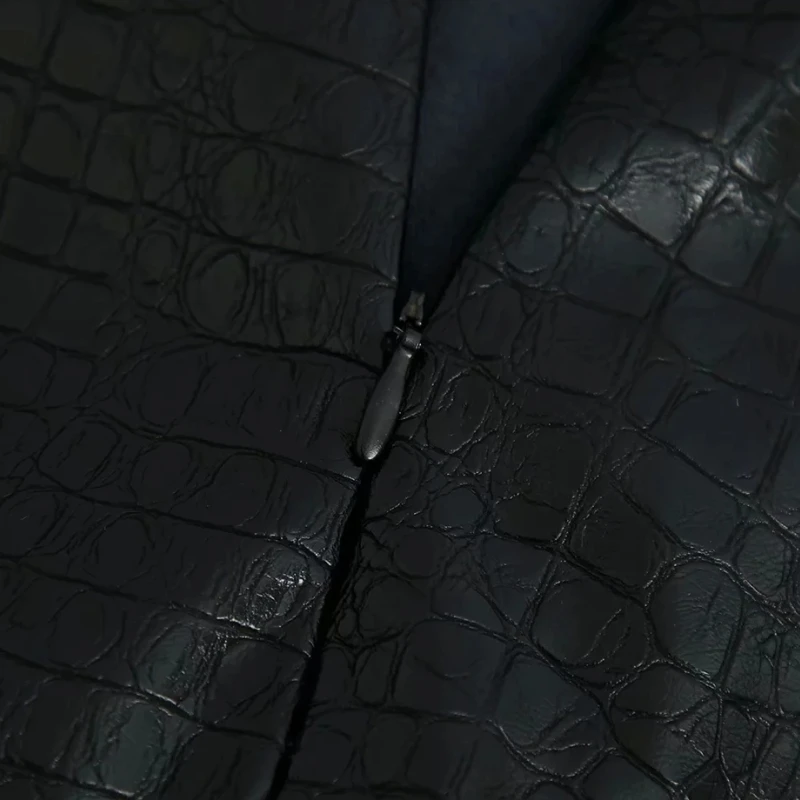 Fashion Women Snake pattern PU Leather Pencil Pants 2020 New Casual Lady Loose Black Trousers P1858