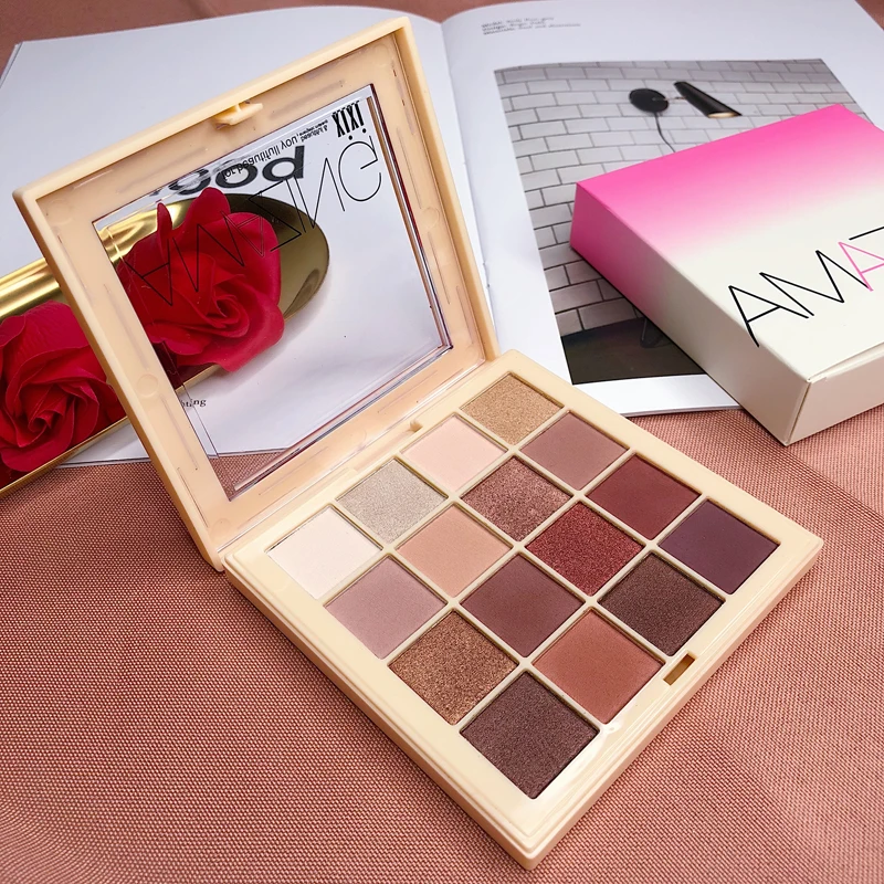 Ultimate 16 цветов блестящие тени для макияжа Pallete матовая Палетка теней для век с блестками порошок пигментная Косметика Палитра