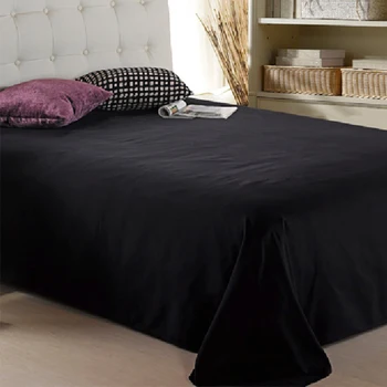

Bedding flat bed Sheet Simple style black Flat Sheets Combed Bed Sheet gray white color