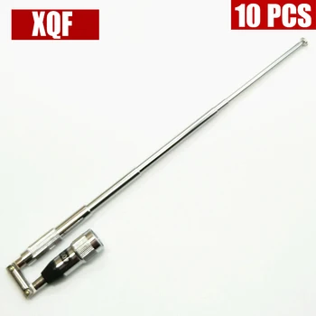 

XQF 10PCS High Gain 3.5dBi VHF 136-174mhz or UHF 400-470mhz telescopic antenna TNC connector for Kenwood TK-278 TK-378 Radio