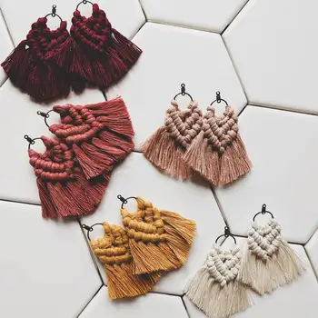 

Girlgo Ins Fashion Fringed Feather Earrings For Women Boho Dangle Multicolored Tassel Earrings Jewelry Wedding Party Girl Gifts