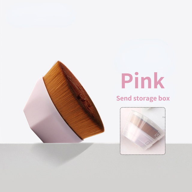 Magic Foundation Brush Flat Top Kabuki Hexagonal Blush Foundation Brush for Cream or Flawless Foundation