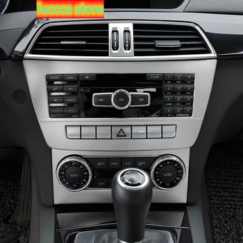 

Car Styling Center Console Air Conditioning Vent Pearl Control CD panel Decorative Cover trim For Mercedes Benz C class W204