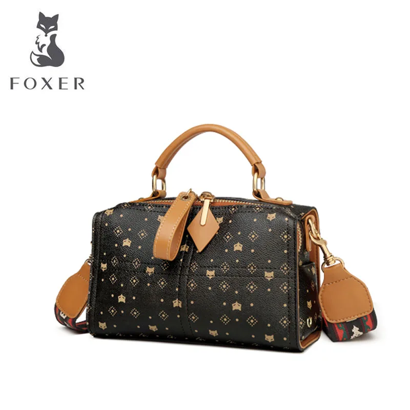FOXER designer bags famous brand women bags new luxury handbags Large capacity tote bag Boston bag