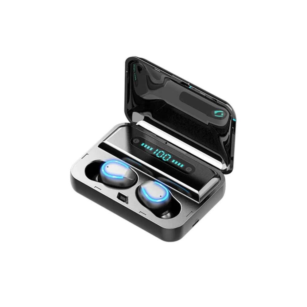 TWS 9D стерео Bluetooth наушники светодиодный дисплей гарнитуры сенсорные кнопки Беспроводные наушники BT5.0 наушники для Android iphone