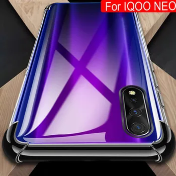

Red Color For VIVO IQOO NEO Case Airbags Buffer Full Protection Case For VIVO IQOO NEO TPU Shockproof Back Cover iqooneo