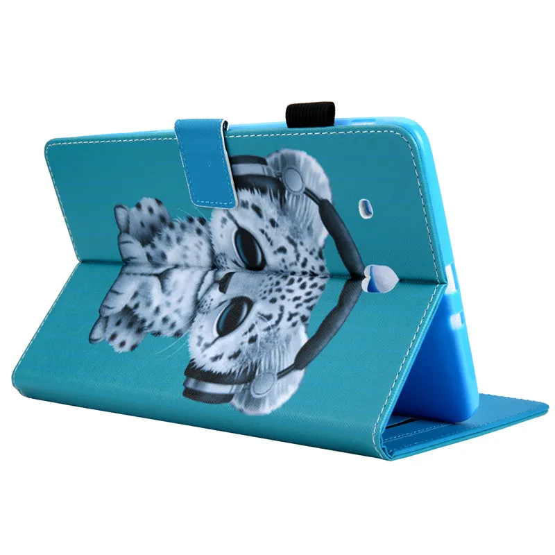 T560 T561 чехол для samsung Galaxy Tab E 9,6 T560 T561 кошка слон шаблон Чехол подставка кошелек Funda для samsung Tab E T560 чехол