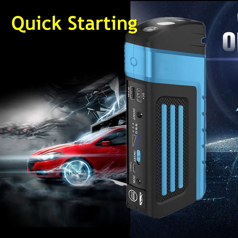 

Super Power 20000mAh Car Jump Starter 800A 12V Starting Device Power Bank Car Charger For Car Battery Petrol 8.0L Diesel 6.0L