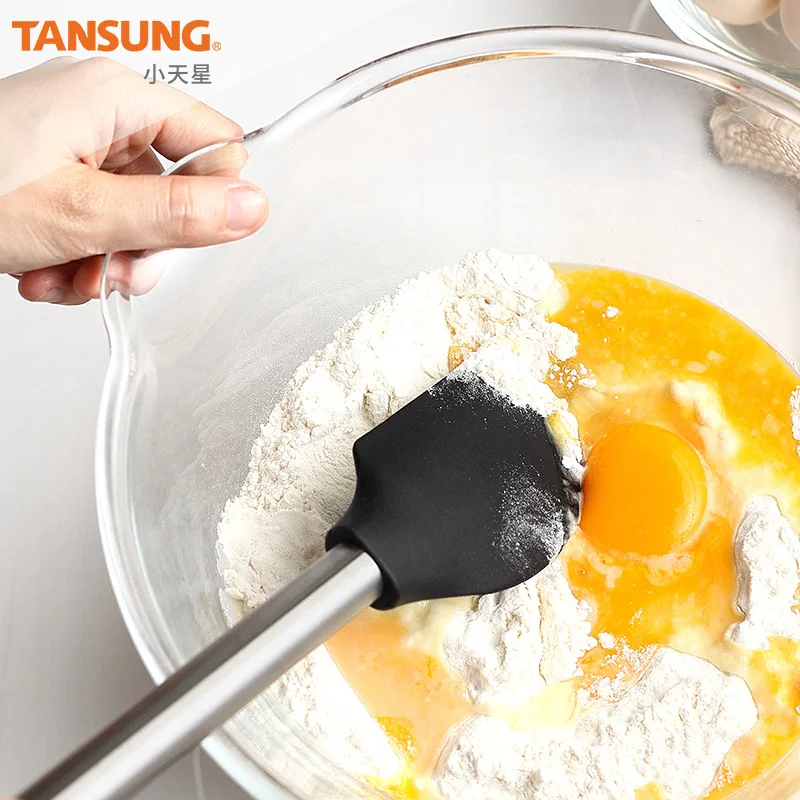 New Products Hot Sales FDA Silica Gel Kitchen Ware 8 Pieces Silicone Scraper Food Clip Cooking Shovel Household Kitchenware Kit