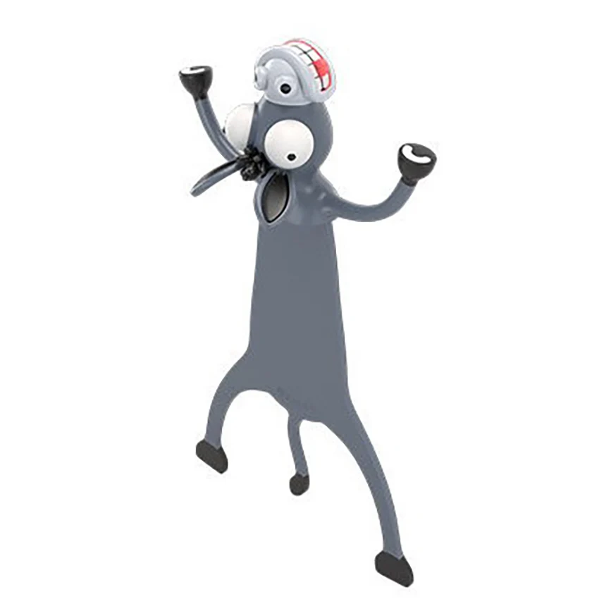 donkey Креативные ПВХ 3D стерео животные закладки портативный мультфильм забавный кот кролик чтение книги метки для студентов закладки канцелярские - Цвет: donkey
