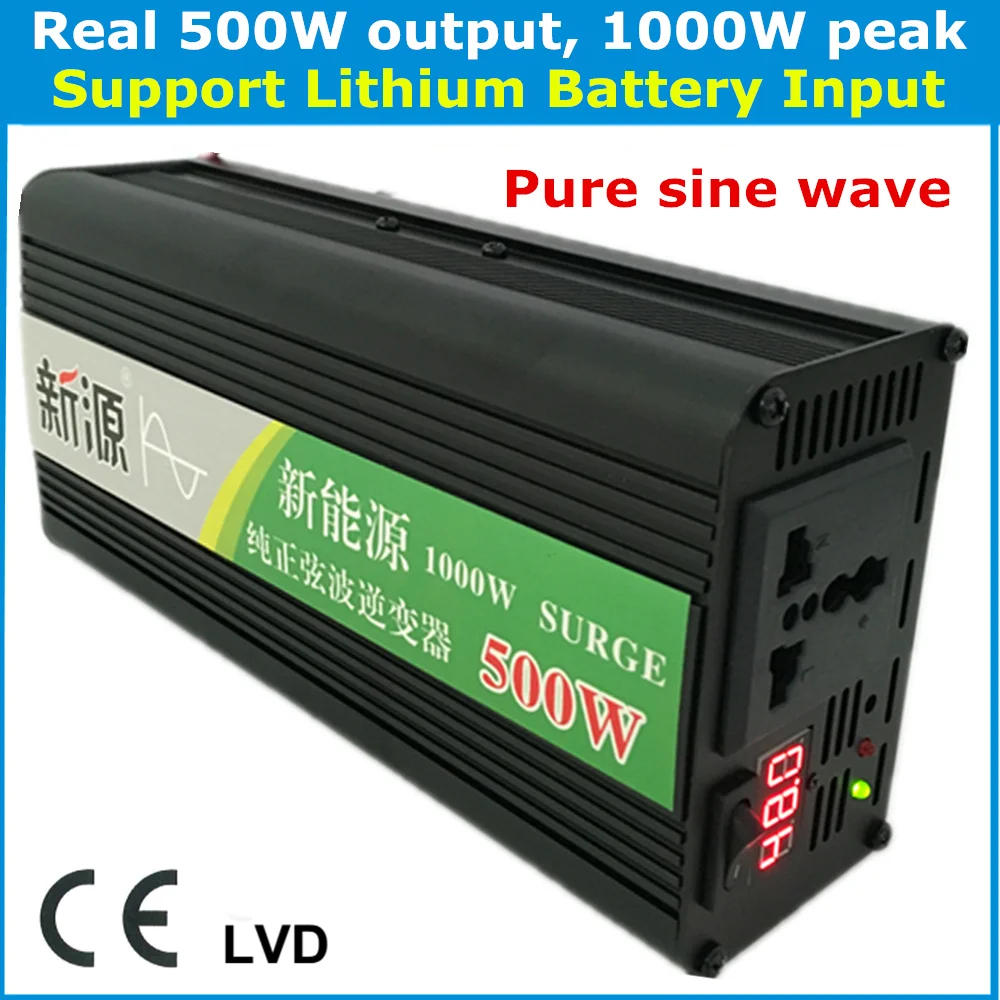 500w-output-1000w-peak-dc48v-60v-to-ac220v-110v-60hz-pure-sine-wave-inverter-lithium-battery-power-converter-solar-car-inverter