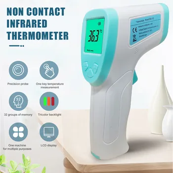 

Fast Delivery Adult/baby Thermometer Digital Infrared Forehead Thermometre Infrarouge Accurate Body Fever Temperature Laser Gun