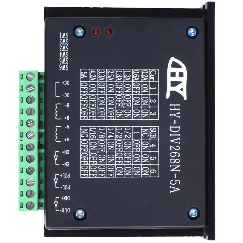 TB6600 0,2-5A ЧПУ контроллер шагового двигателя драйвер для Nema 17/23 tb6600 1 Ось 2 фазы гибридный шаговый двигатель