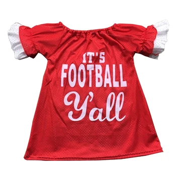 

unique design it's football yall chhildren girl boutique sport oufits baby girl vinyl red shirt