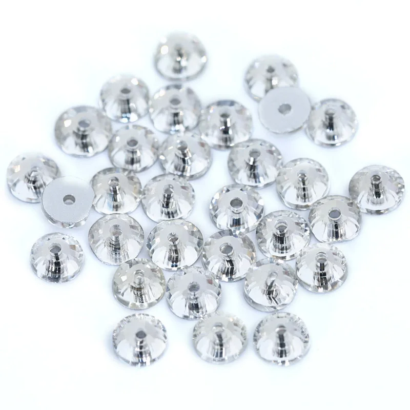 Стразы стеклянные круглые белые 4 мм 1440 шт.|Стразы| |