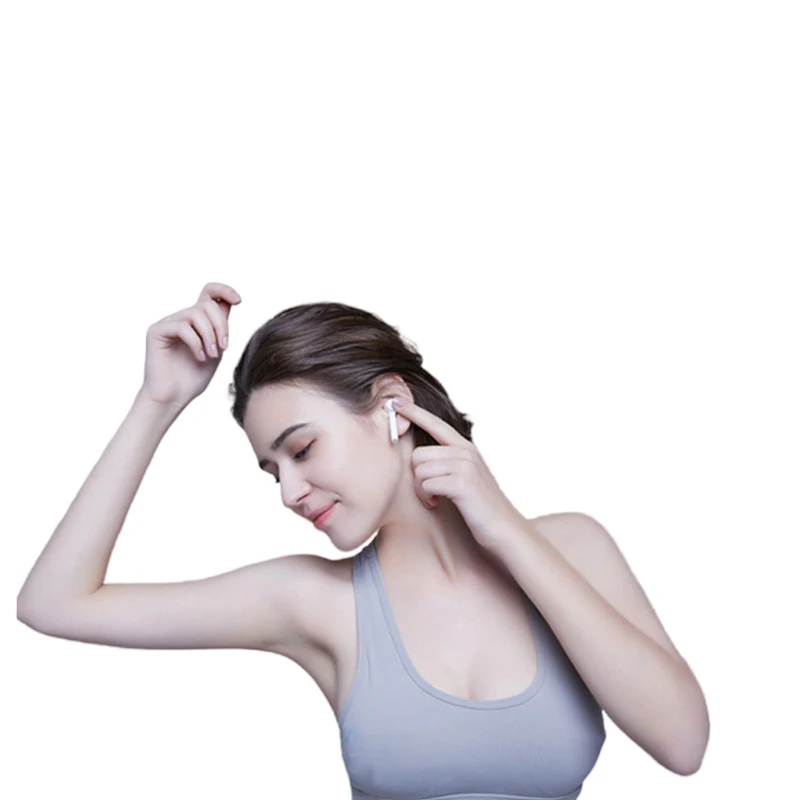 Оригинальные наушники Xiaomi Bluetooth 5,0 Air, спортивные наушники для бега, двойные наушники-вкладыши, активное шумоподавление, настоящие беспроводные мини-наушники-вкладыши