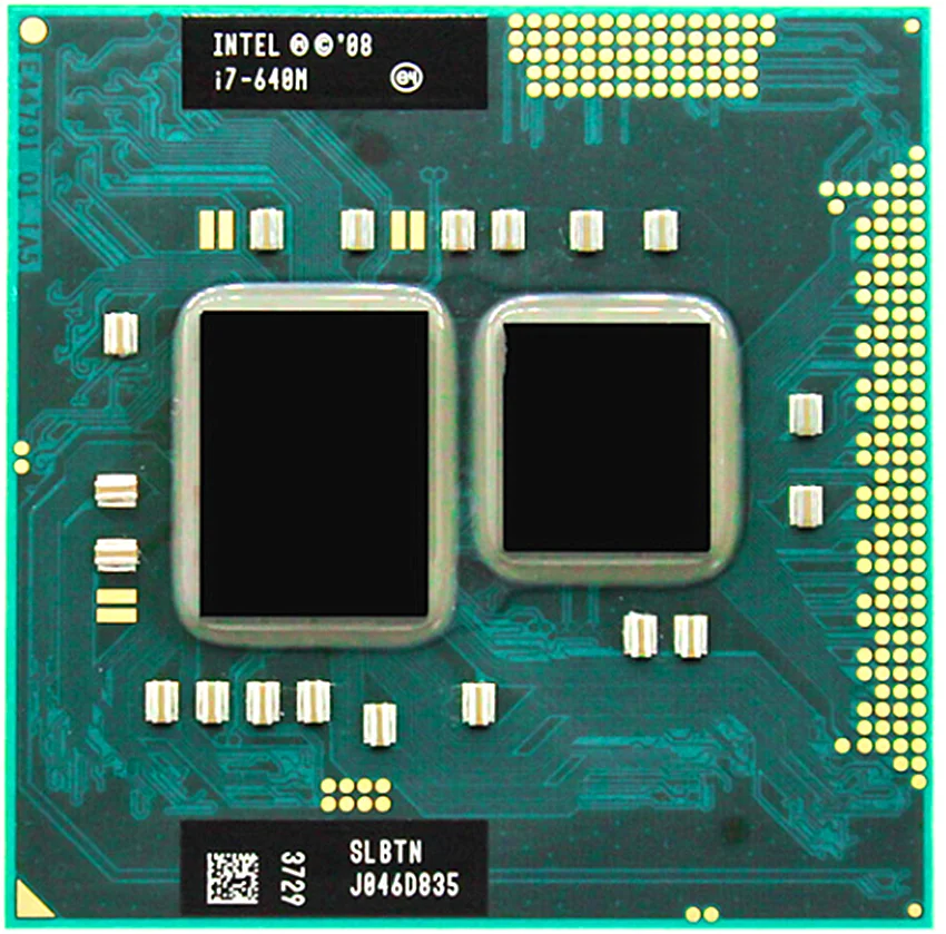 Процессор Intel Core I7-640M i7 640M 2,8 GHz двухъядерный ноутбук cpu PGA 988 cpu