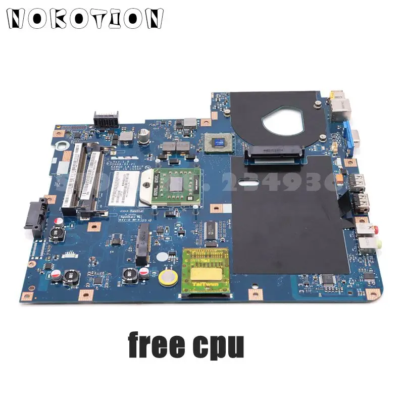 NOKOTION MBPGY02001 MB. PGY02.001 основной BAORD для acer aspire 5516 5517 5532 материнская плата для ноутбука LA-5481P LA-4861P DDR2 Бесплатный процессор