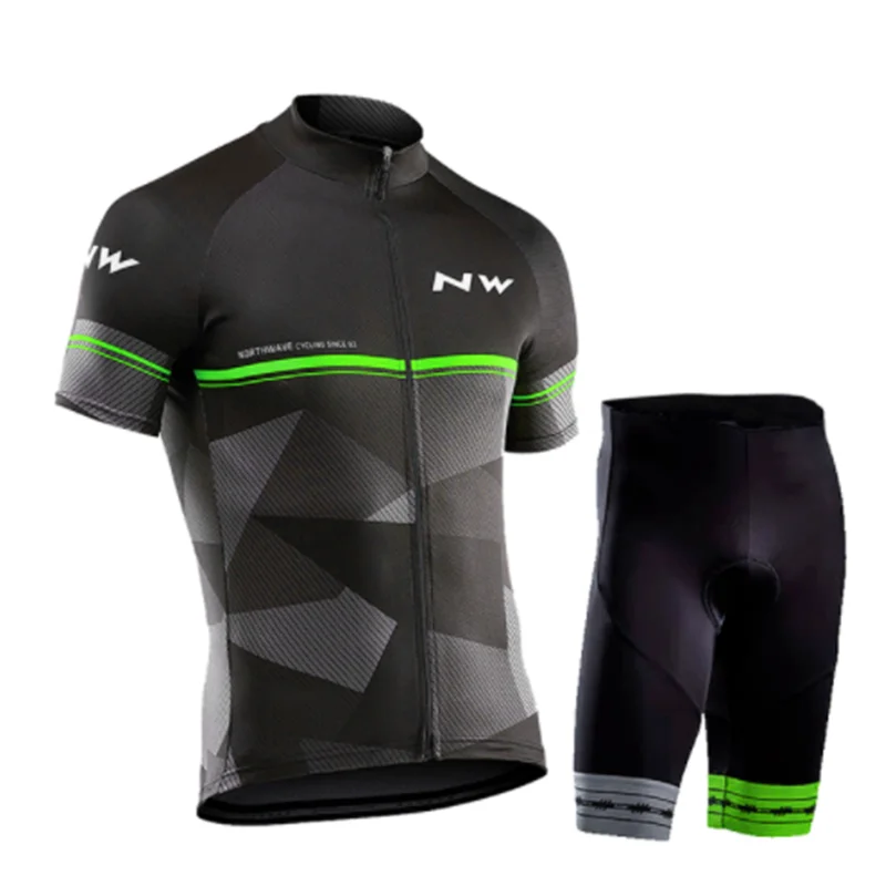 Cycling suit Northwave NW Мужская одежда для велоспорта с коротким рукавом трикотажные комплекты летний Триатлон Кожи Костюм Быстросохнущий дышащий анти-УФ - Цвет: Cycling suit