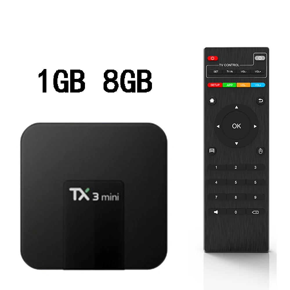 TX3 Мини Android 7,1 Smart tv BOX 2 Гб 16 Гб Amlogic S905W четырехъядерный комплект верхней коробки H.265 4K WiFi медиаплеер TX3mini 1 ГБ 8 ГБ - Цвет: 8GB standard