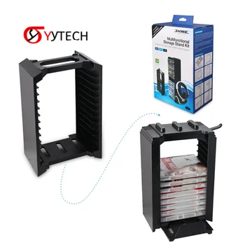 

SYYTECH TP4-838 Multifunctional Big Volume Detachable CD Game Card Storage Stand Kit For FS4 PS vr PS4 pro