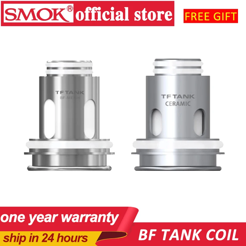 

3Pcs/lot SMOK TF Tank BF-Mesh Coil 0.25ohm BF-Mesh Coil 0.5ohm Ceramic Head for TF Tank Morph 219 Kit E Cigarette