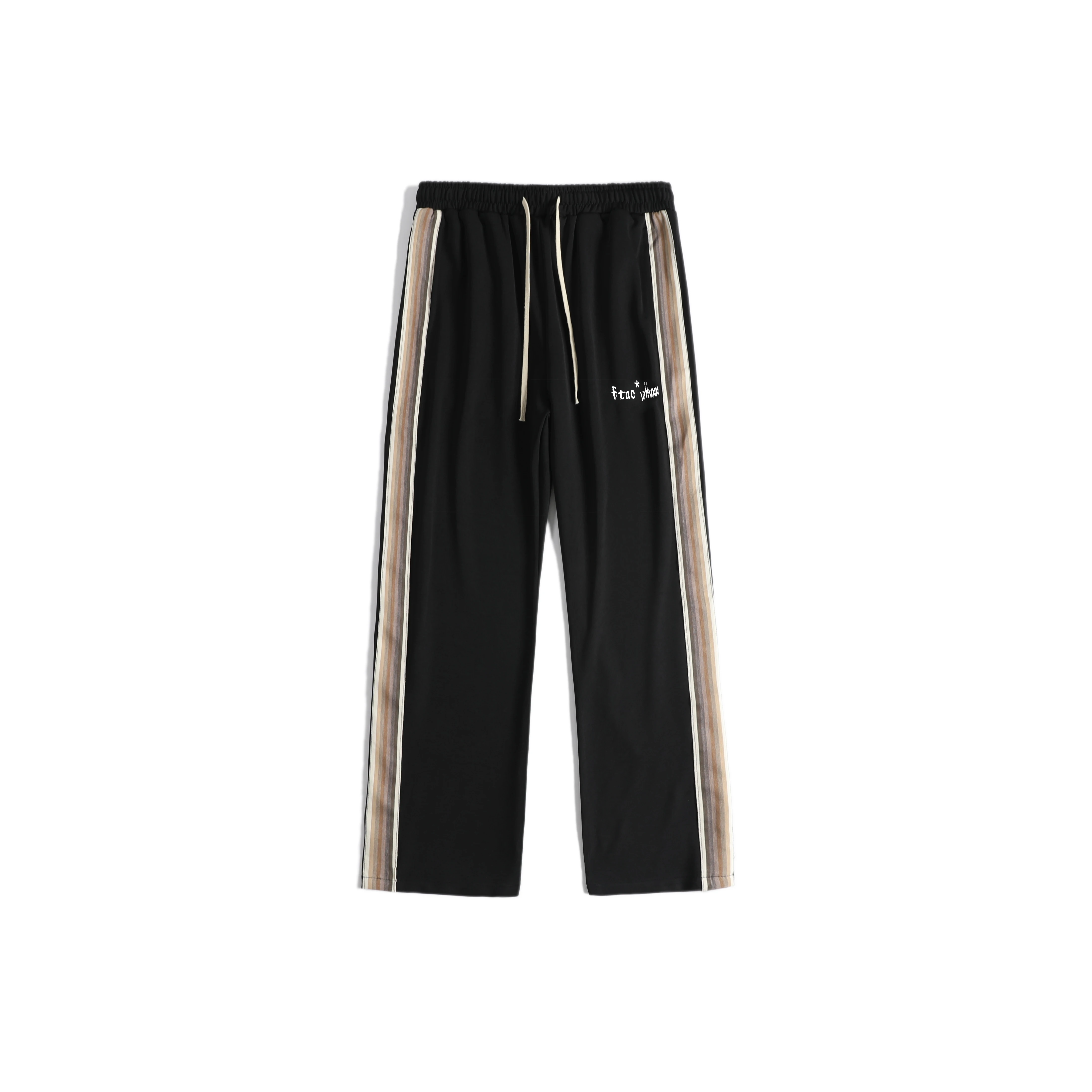 Spring/summer Men's High Street Fashion Casual tracksuit Men's Basic Side stripe wide leg breathable tracksuit Tracksuit wide leg pants wide leg sweatpants