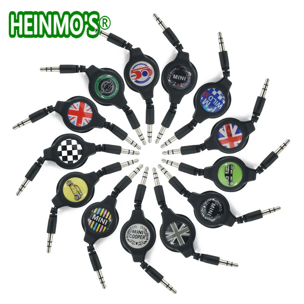 

3.5mm 80cm Car AUX Audio Cable Wire Line For MINI Cooper One S JCW Countryman Clubman R55 R56 R57 R58 R59 R60 R61 F55 F56 F60