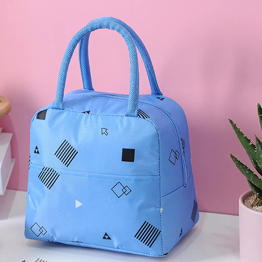 Maison Fabre 1PCs New Fresh Oxford Lunch Bags Insulation Cold Thickened Waterproof  Waterproof  Leisure Bags Cute Tote Bag 904