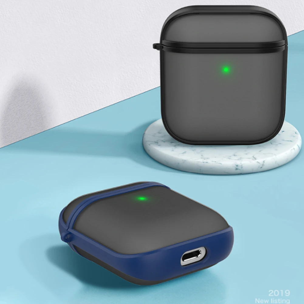 Матовый ТПУ Bluetooth чехол для наушников для Apple AirPods 1 2 мягкий силиконовый защитный чехол для гарнитуры противоударный чехол для AirPods Pro