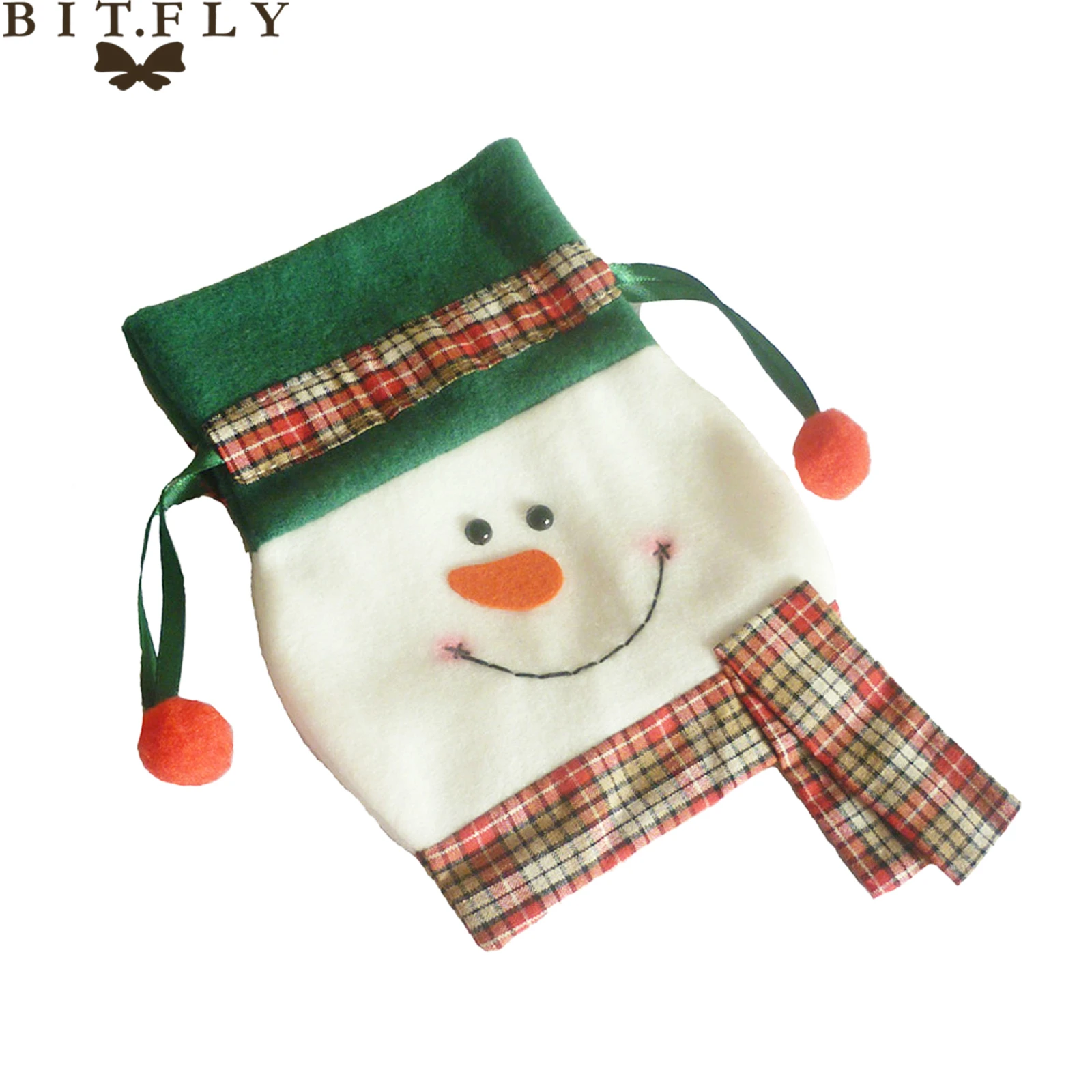 BITFLY (16X25 см) Рождество Снеговик конфеты мешок новогодние дети для подарка конфеты мешок украшения для праздника для вечеринки сумка для