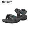 GRITION Women Sandals Casual Outdoor Summer Beach Shoes Open Toe Comfortable Soft Non-Slip Velcro Print Ladies 2022 New Fashion ► Photo 1/6
