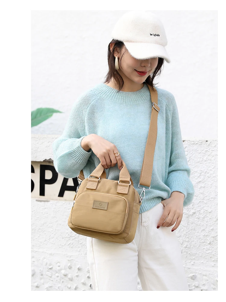 Women's Shoulder Bag Nylon Handbag Large Capacity New Fashion Messenger Bag Small Fashion Women's Single Shoulder Tote