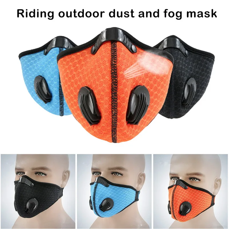 

KN95 Antiviral Coronavirus Sport Face Mask With Filter Activated Carbon PM 2.5 Anti-Pollution Running Cycling Mask