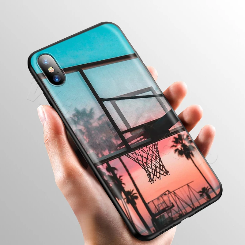 Webbedepp баскетбольный корт Прекрасный чехол для Apple iPhone 11 Pro XS Max XR X 8 7 6 6S Plus 5 5S SE