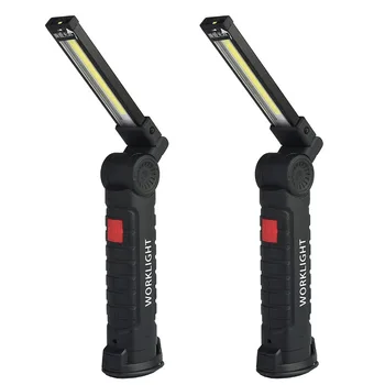 

360 Folding USB Charging COBLED Work Light Red Light Strong Emergency Flashlight Inspection Light