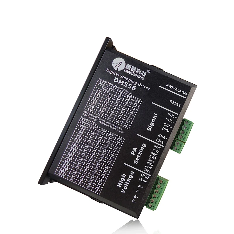 

New Leadshine DM556 2-phase Digital Stepper Drive work 36-60 VDC 2.1A to 5.6A