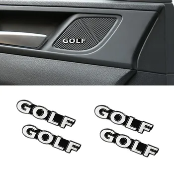 

4pcs 3D Aluminum Badge Emblem Sticker For Volkswagen VW golf 7 MK2 MK3 MK4 MK6 MK7 polo passat Accessories car audio decorate