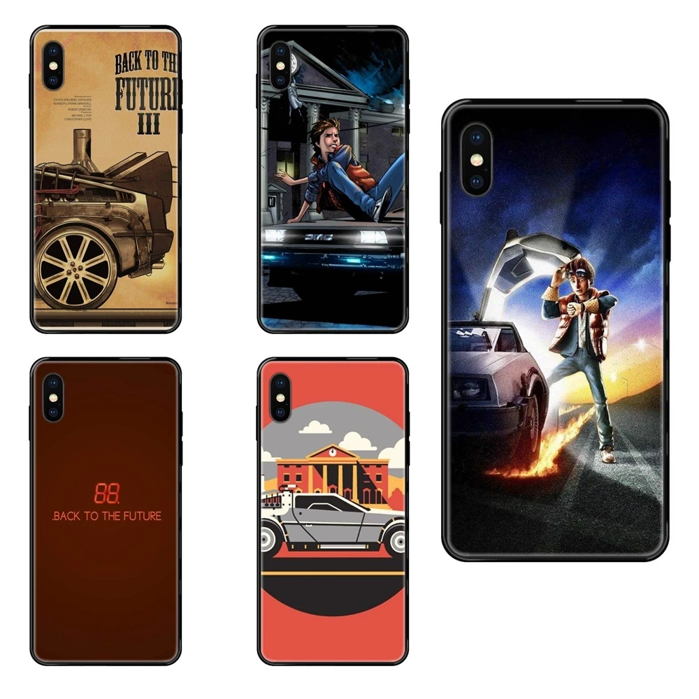 Back To The Future фильм Marty Mcfly бутик Diy Красочные чёрный заказанный джемпер мягкий TPU