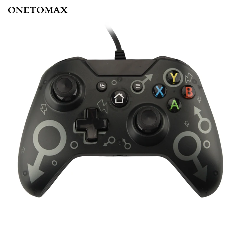 Новейший Проводной USB геймпад для microsoft Xbox One PC контроллер Джойстик для Xbox One компьютер USB консоль Проводные игры джойстик - Цвет: Серый