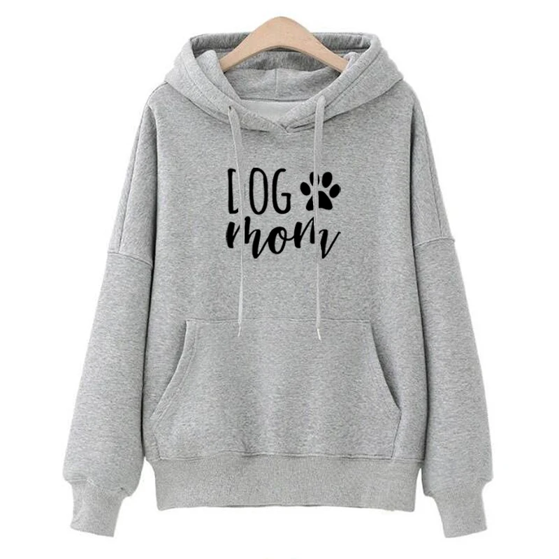  Dog Mom Hoodies Fashion Hoodies Women Kawaii Graphic Sweatshirt Femmes Pattern Female Cropped and S