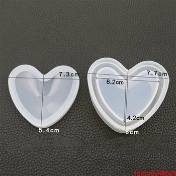 

5 Pcs Box Resin Molds with Lids Silicone Molds for DIY Craft Making Ashtray 634D