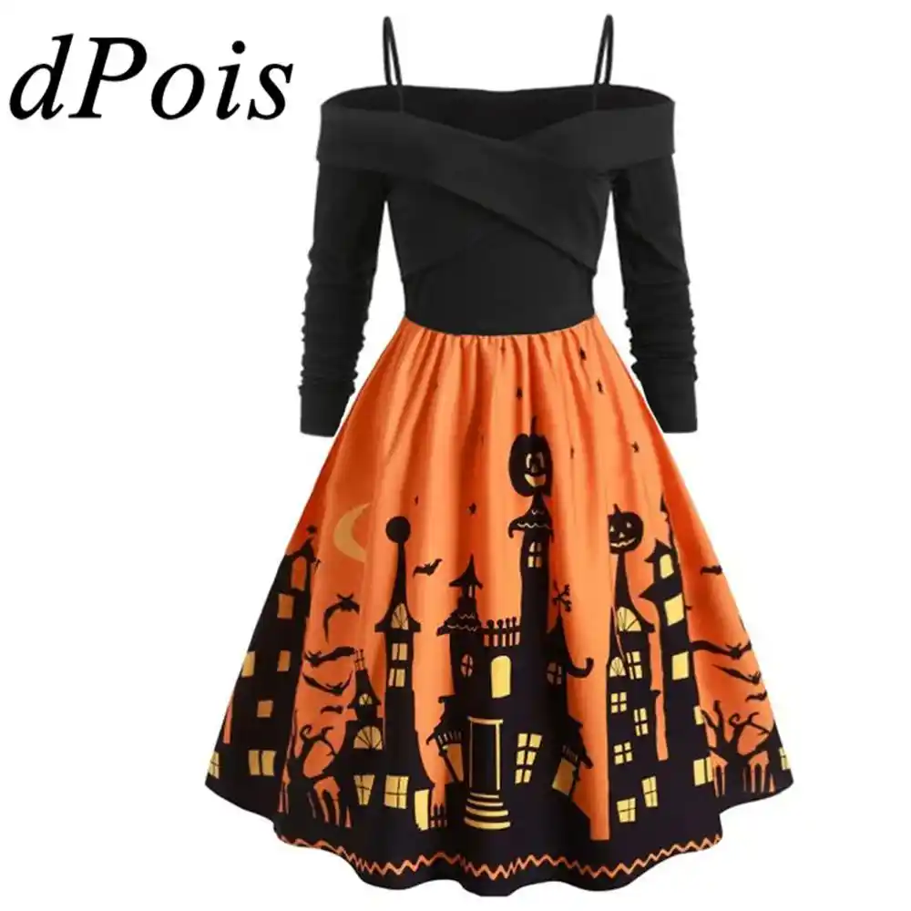 pumpkin swing dress